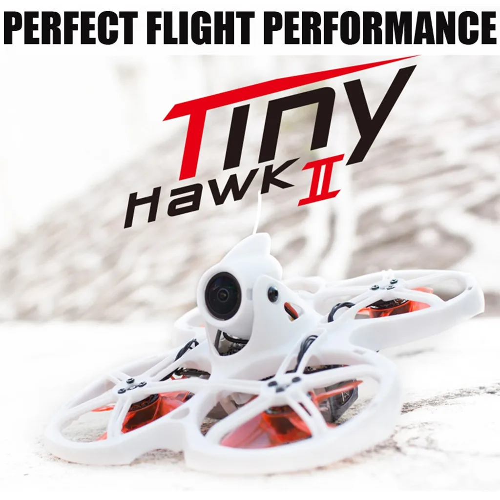 Квадрокоптер EMAX Tinyhawk II 75 мм 1-2S Whoop FPV RC BNF RTF w/ FrSky D8 Runcam 2 камеры 25/100/200 МВт VTX ESC |