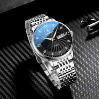 luxury watches mens business waterproof quartz wrist watch stainless steel dial casual sport watch male clock relogio masculino