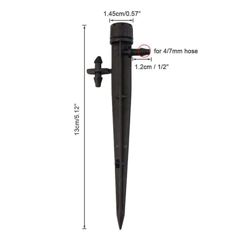 Капельные излучатели идеально подходят для трубок 4 мм/7 мм регулируемая система