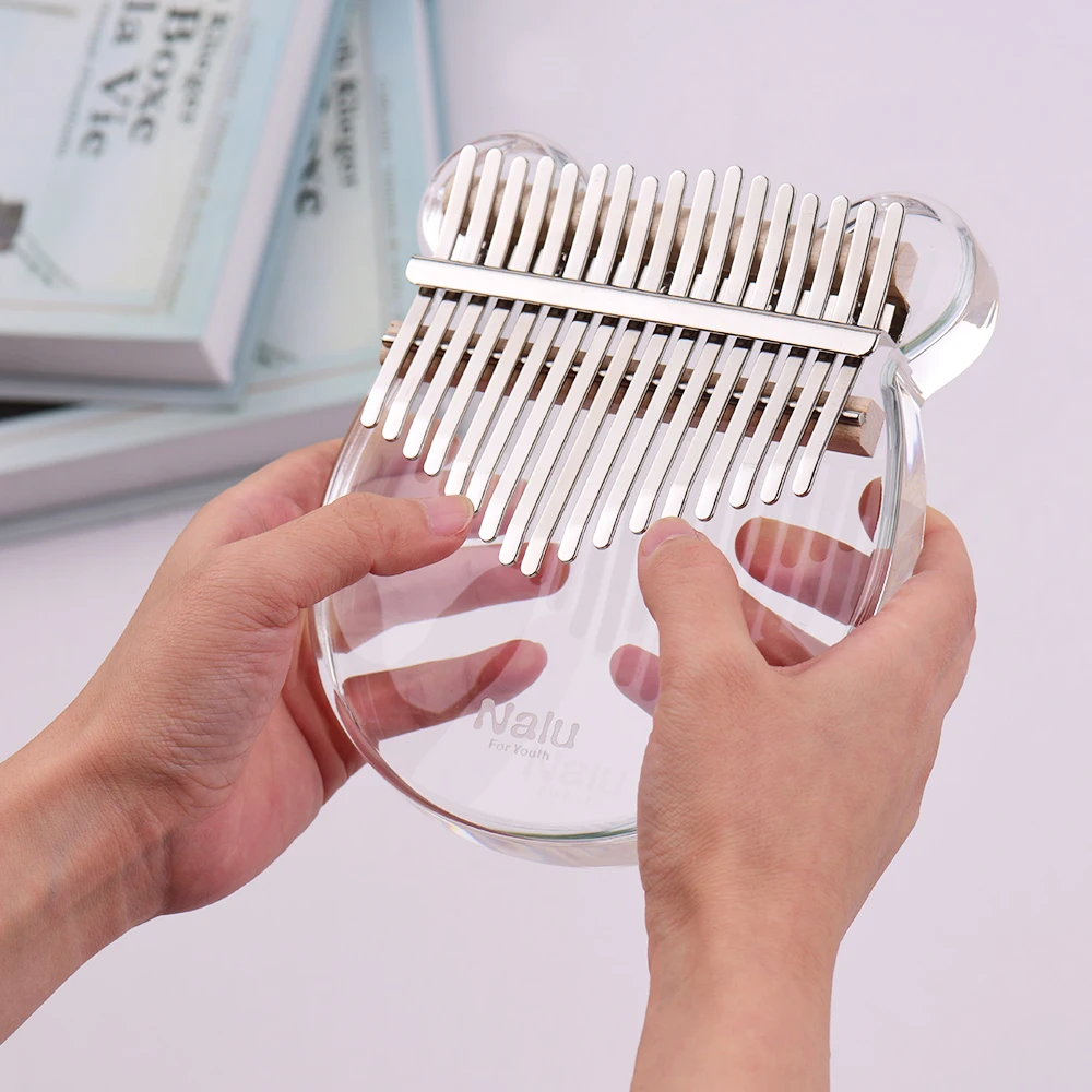 17 клавиш прозрачное пианино для большого пальца Kalimba акриловый материал милая