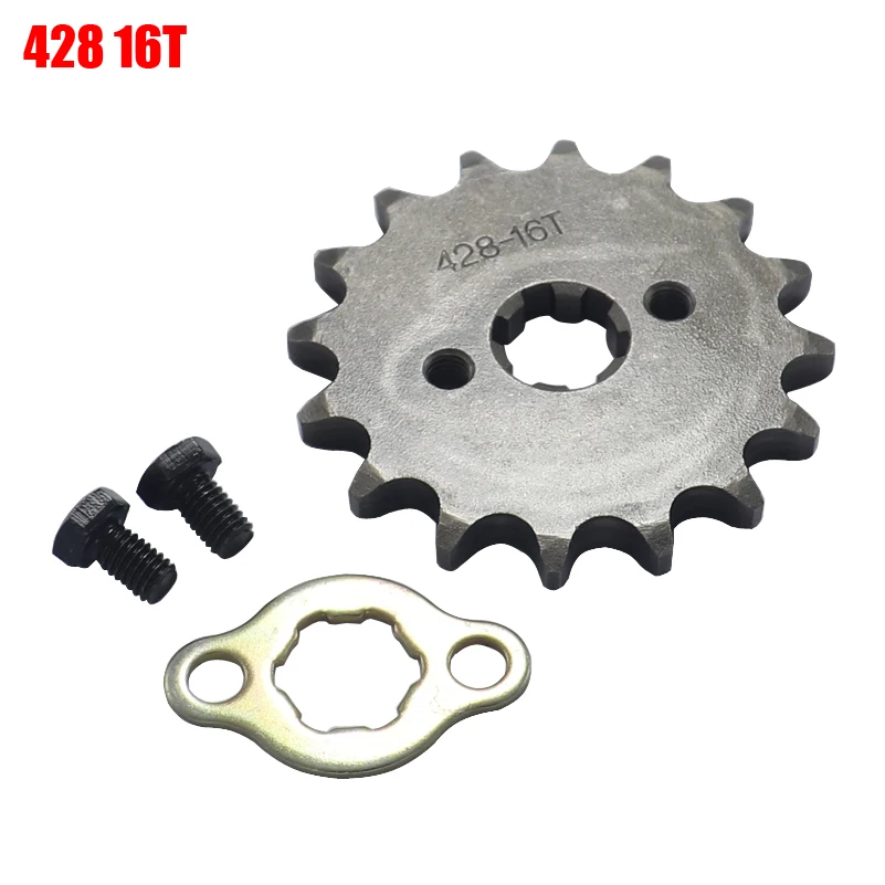 

428 16T Tooth 17mm 20mm Front Engine Sprocket for Stomp YCF Upower Dirt Pit Bike ATV Quad Go Kart Moped Buggy Scooter Motorcycle