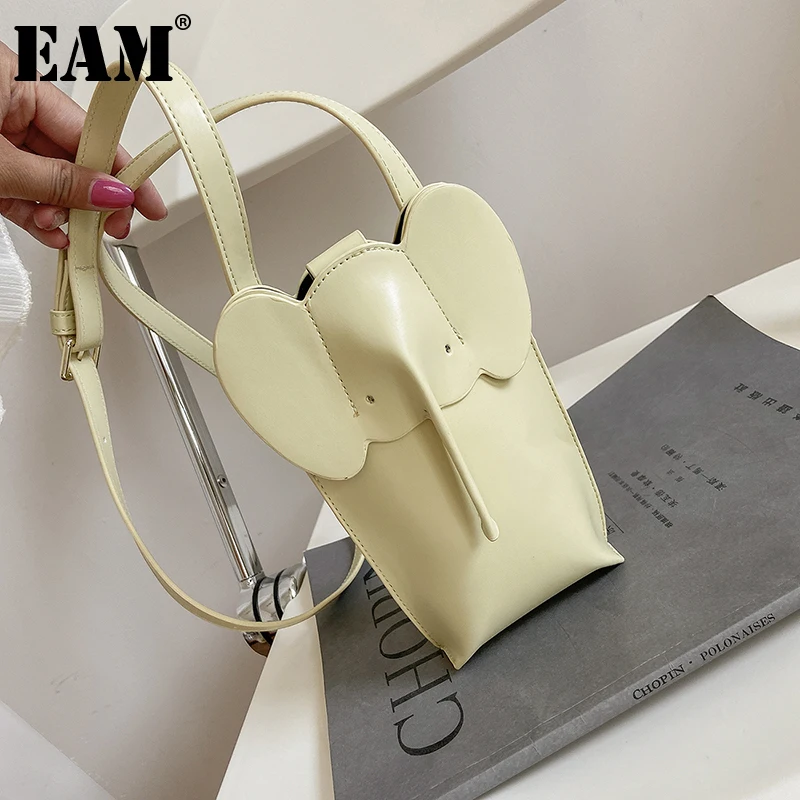 

Женская мини-сумка [EAM] в виде слона, маленькая квадратная сумка на одно плечо, модель 18A6038, 2021