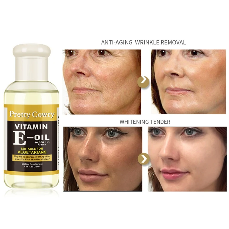 Лидер продаж витамин е-масло увлажнение гладкие тонкие линии осветление кожи