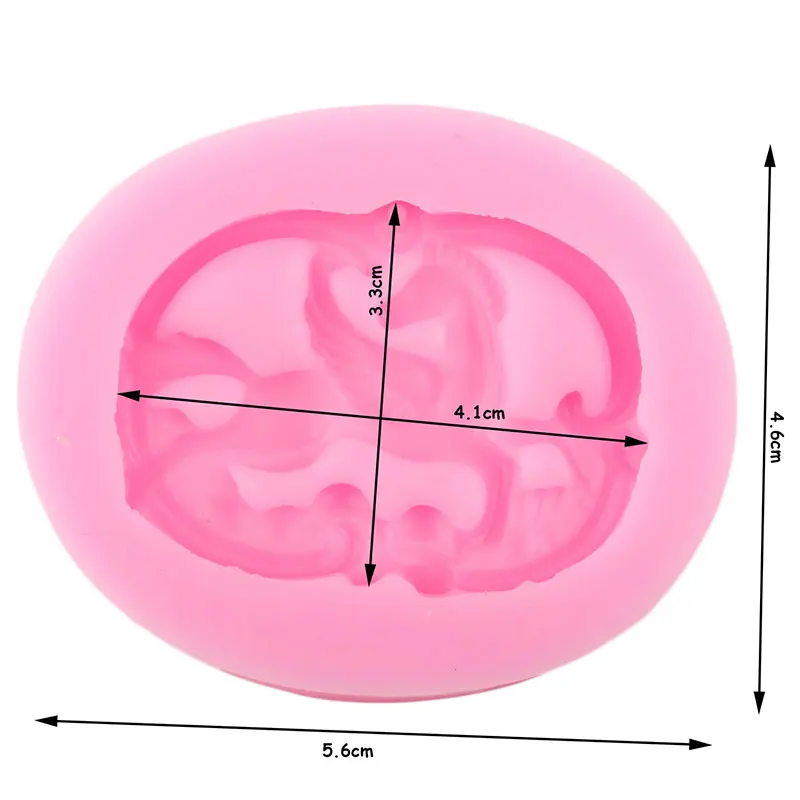 Конь силиконовые формы медаль рельеф ювелирные изделия Смола глина Форма Кекс