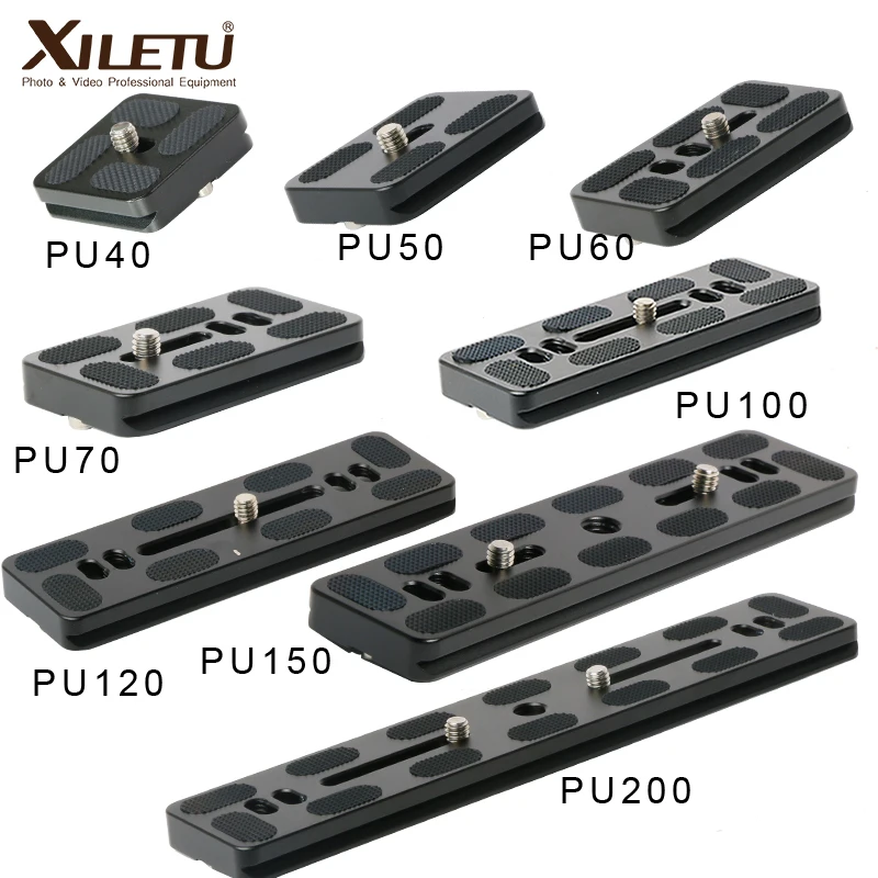 Быстросъемная пластина XILETU PU40 PU50 PU60 PU70 с 1/4 &quotвинтовым креплением для Arca Swiss Benro