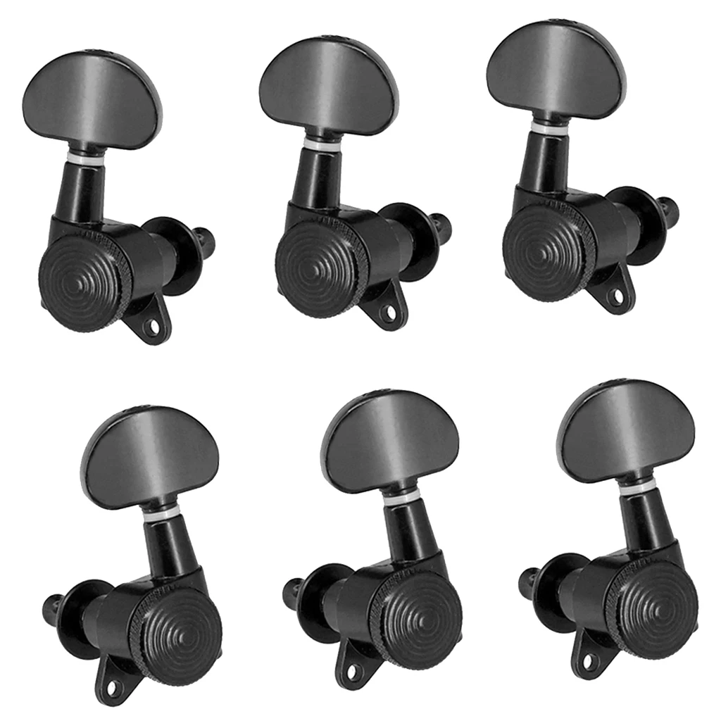 Запечатанный закрытый дизайн 3R3L черный полукруглый народная гитарный тюнер