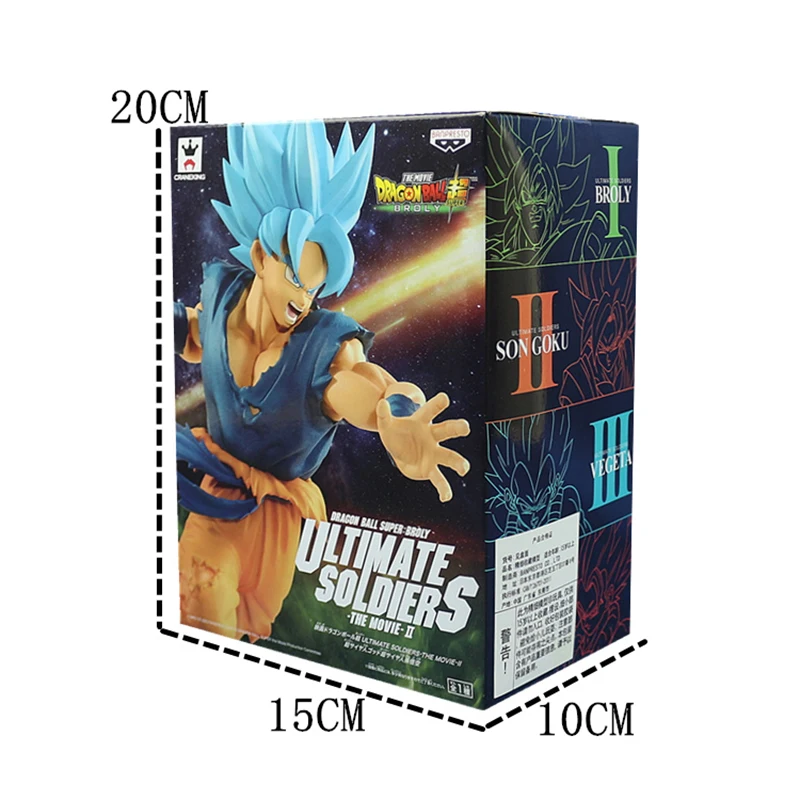 

15cm BANDAI Dragon Ball Super Saiyan Blue hair Son Goku Action PVC Collection Model Toy Anime Figure Toys For Kids