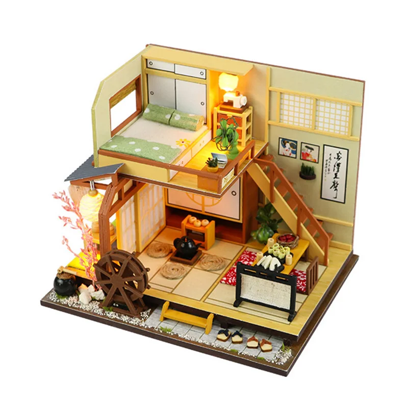 114 DIY Roombox миниатюрная кукольная мебель игрушка лес праздник деревянный ручной работы Miniaturas дом сборные наборы игрушки для детей - Цвет: 114