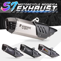 slip on 51mm motorcycle exhaust system muffler modified tube middle connection for duke 125 250 390 rc390 2017 18 19 2020 years