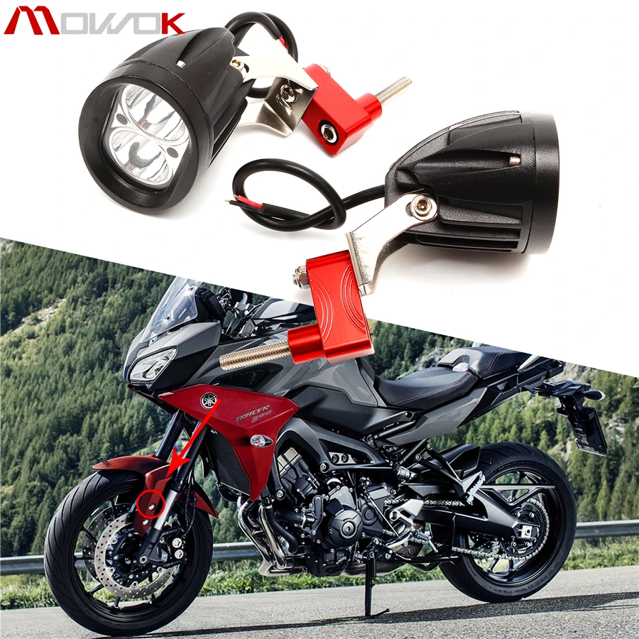 Для Yamaha TRACER 900 GT MT09 MT07 MT03 MT10 R3 R6 крепление на нижнюю вилку держатель прожектора