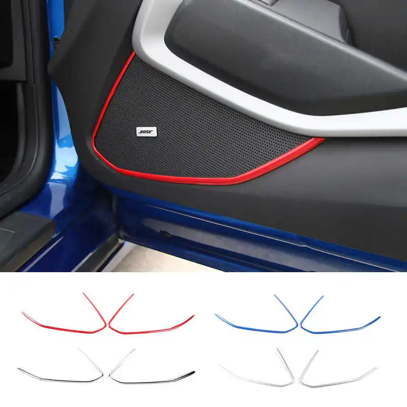 Декоративные наклейки MOPAI для салона автомобиля крышки динамиков и дверей из АБС