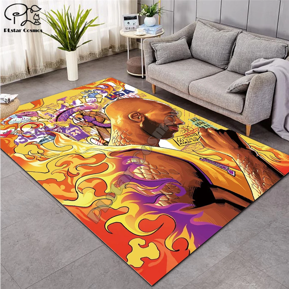 Баскетбол знаменитости ковер 3D с отпечатанным узором Коврик для прихожей анти