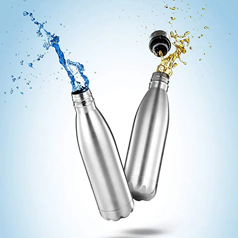 Спортивная бутылка для питьевой воды с одной стенкой из нержавеющей стали
