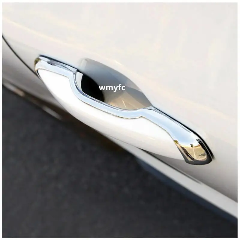 

4 шт./компл. Автомобильная Передняя и задняя дверная ручка, полый корпус, отделочная рама, подходит для Volvo S90 V90 XC60 2017 2018 2019 2020 2021 Серебряный ABS