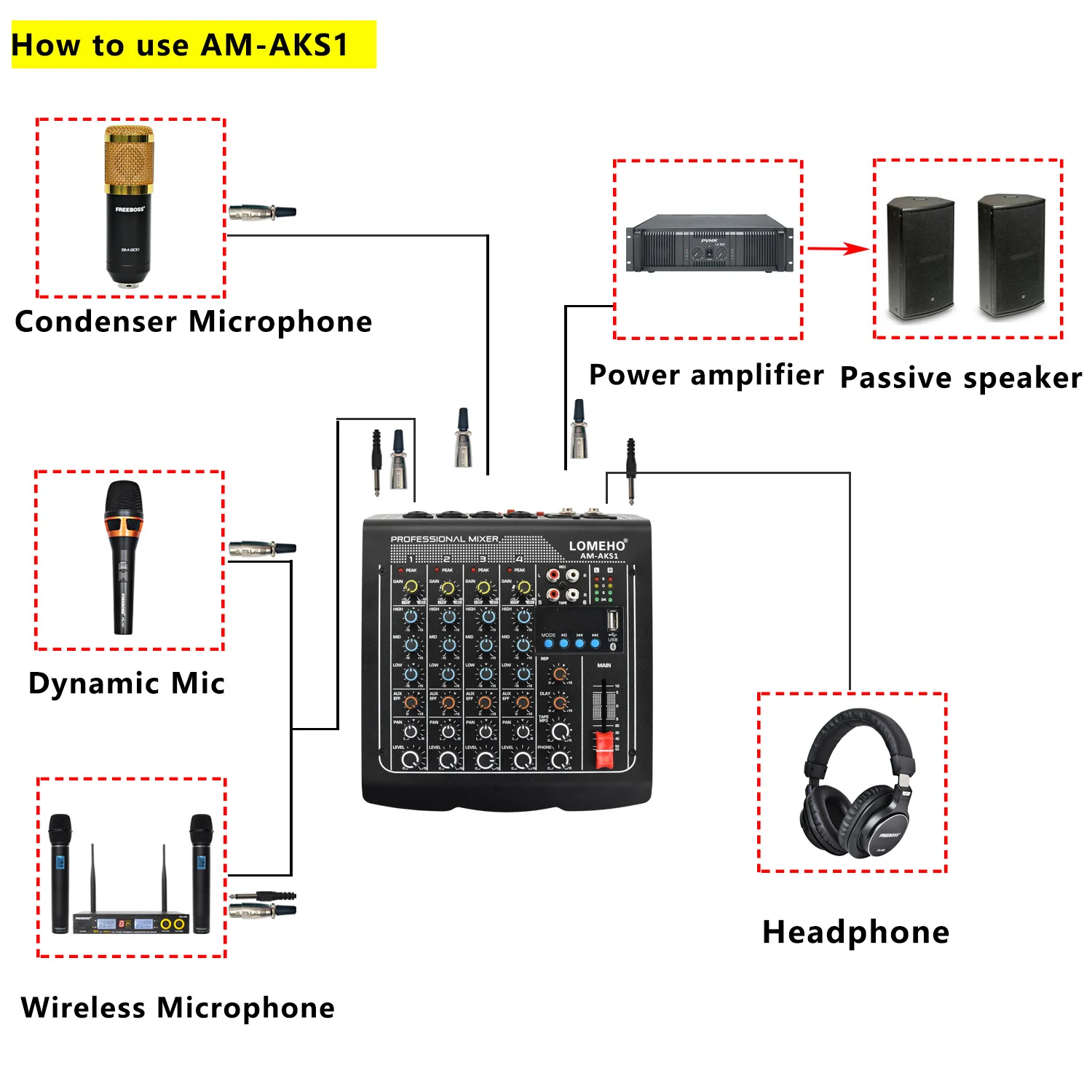 

AM-AKS1 4 , 1 , 6 , Bluetooth, USB, , , DJ