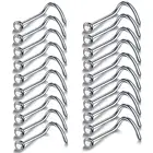 Серьга-гвоздик для пирсинга ноздрей, из нержавеющей стали, 18 г, 20 г