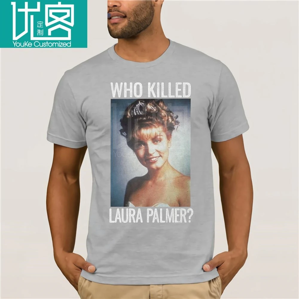 Футболка с принтом в летнем стиле Мужская футболка графическим Twin Peaks Who Killed Laura