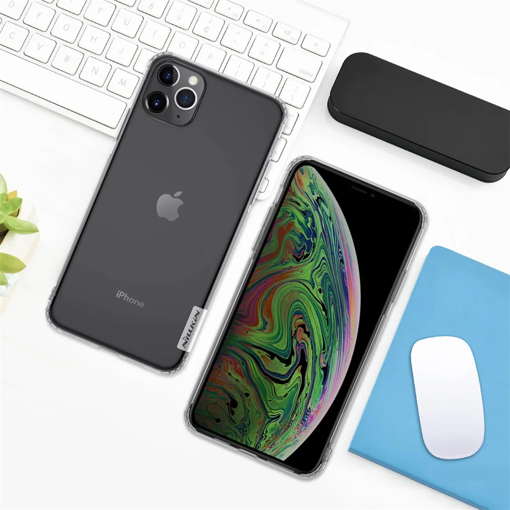 Чехол Nillkin для iPhone 11 Pro Max(5,8/6,1/6,5), Натуральный прозрачный мягкий кремний, TPU задняя крышка для iPhone11 Pro