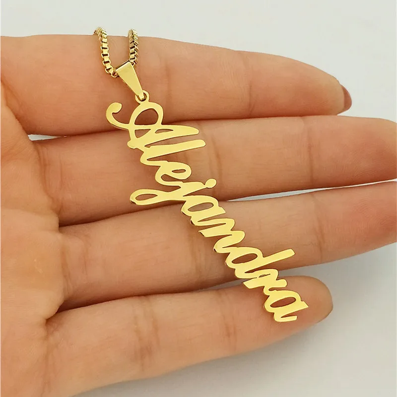 Ожерелье с именной табличкой на заказ Подвеска для женщин и мужчин ожерелье из