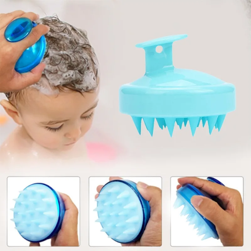 

Silicone Head Body Scalp Massage Brush Silicone Shampoo Brush Hair Washing Comb Shower Brush Bath SPA Massage Brush Hair Brush
