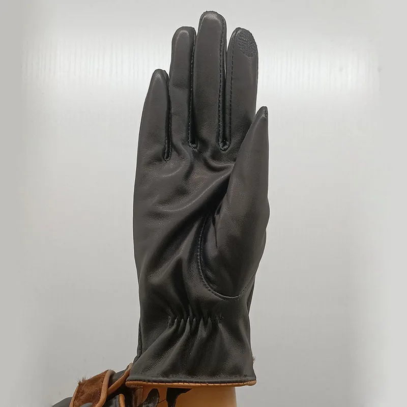 Перчатки женские из натуральной овечьей кожи теплые зимние |