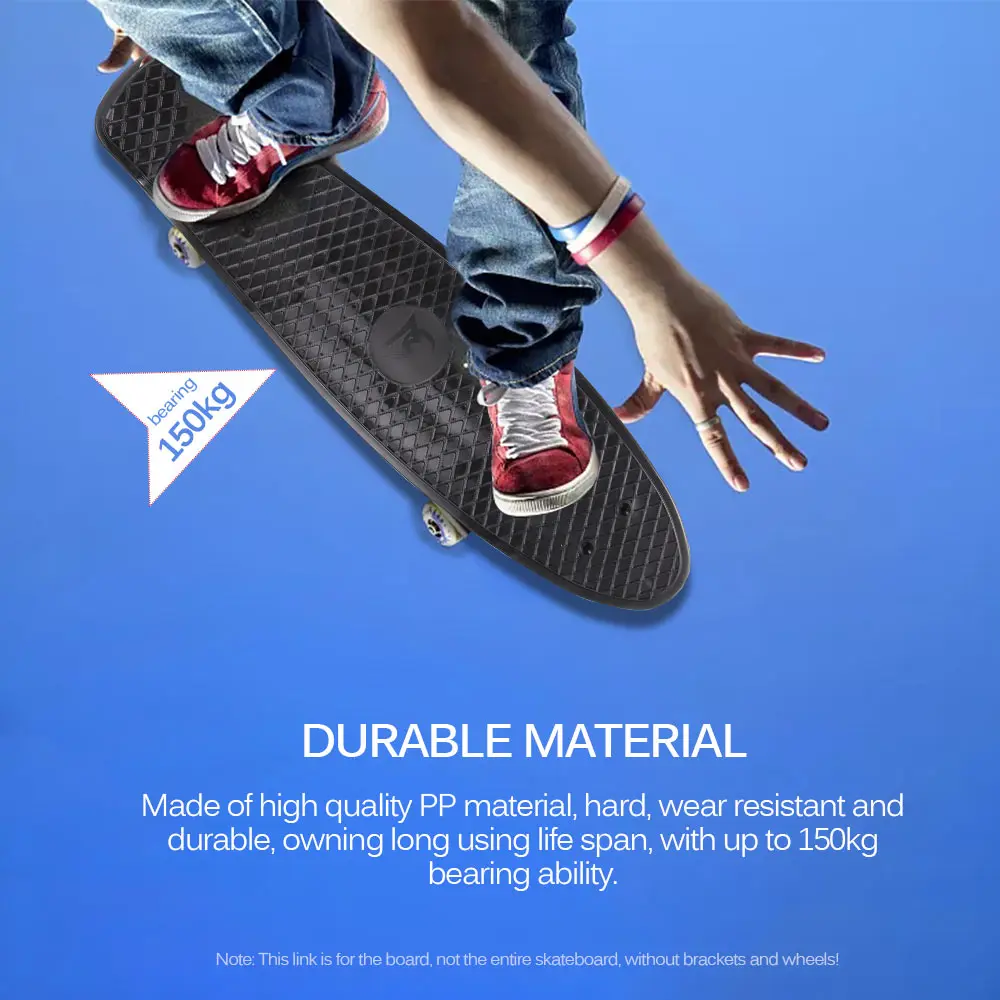 Скейтборд пластиковый дека для катания на коньках 22 дюйма спорта открытом