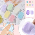 Одноразовые портативные мини-мыла для отелей, путешествий, 20 шт., таблетки для мыла, 2 шт., портативное мыло для мытья рук