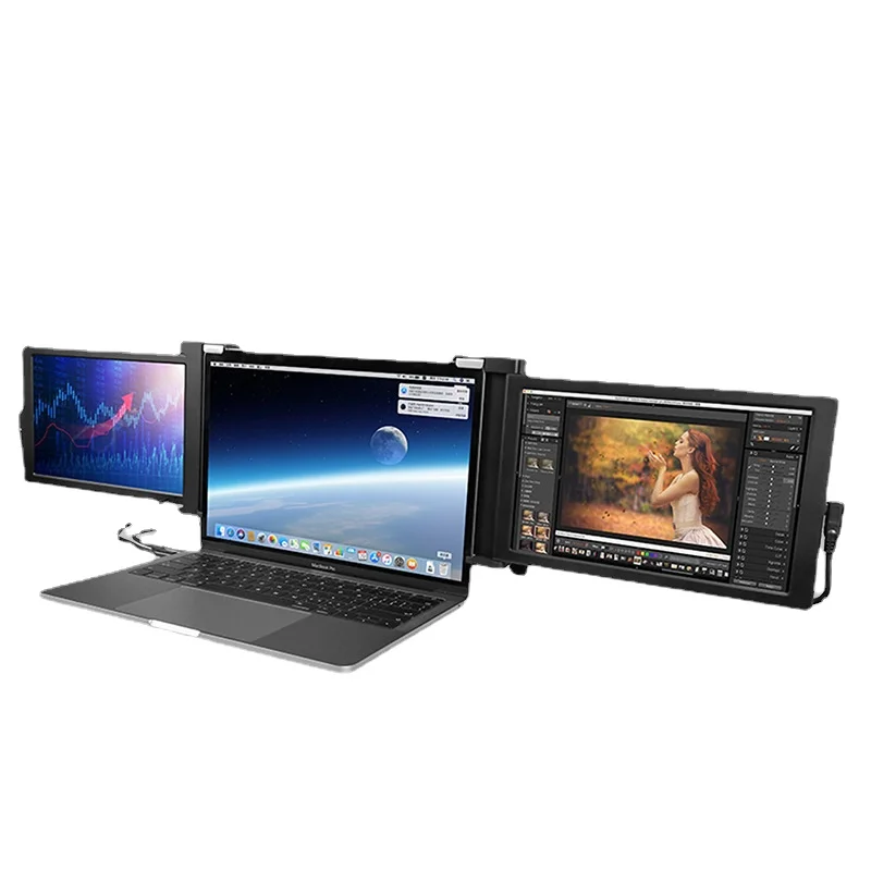 

13.3-Inch Dual-Screen Portable Monitor Notebook Extended Screen External Display Program Sub-Screen