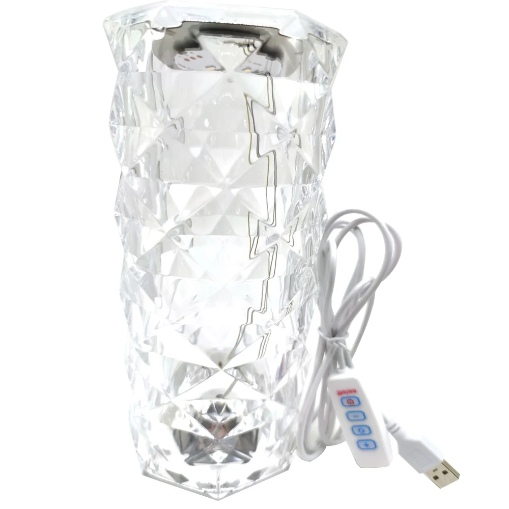 Алмазная Настольная лампа 3 цветов USB зарядка декоративные настольные лампы для