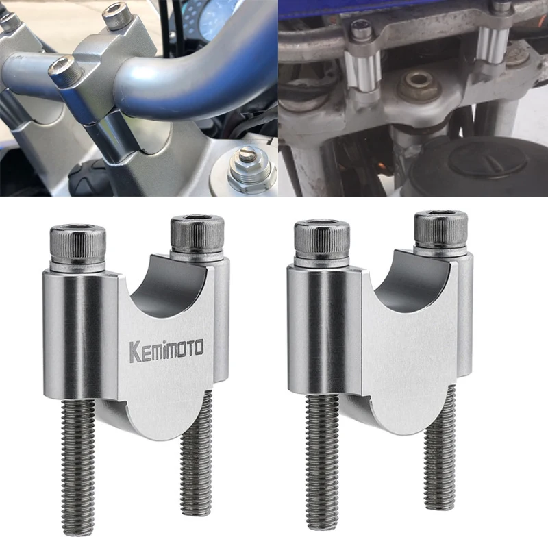 

Motorcycle Handlebar Riser Bar Mount Handle Clamp Universal 28mm 1 1/8" 22mm 7/8" For Honda For BMW R1200gs For YAMAHA MT07 MT09