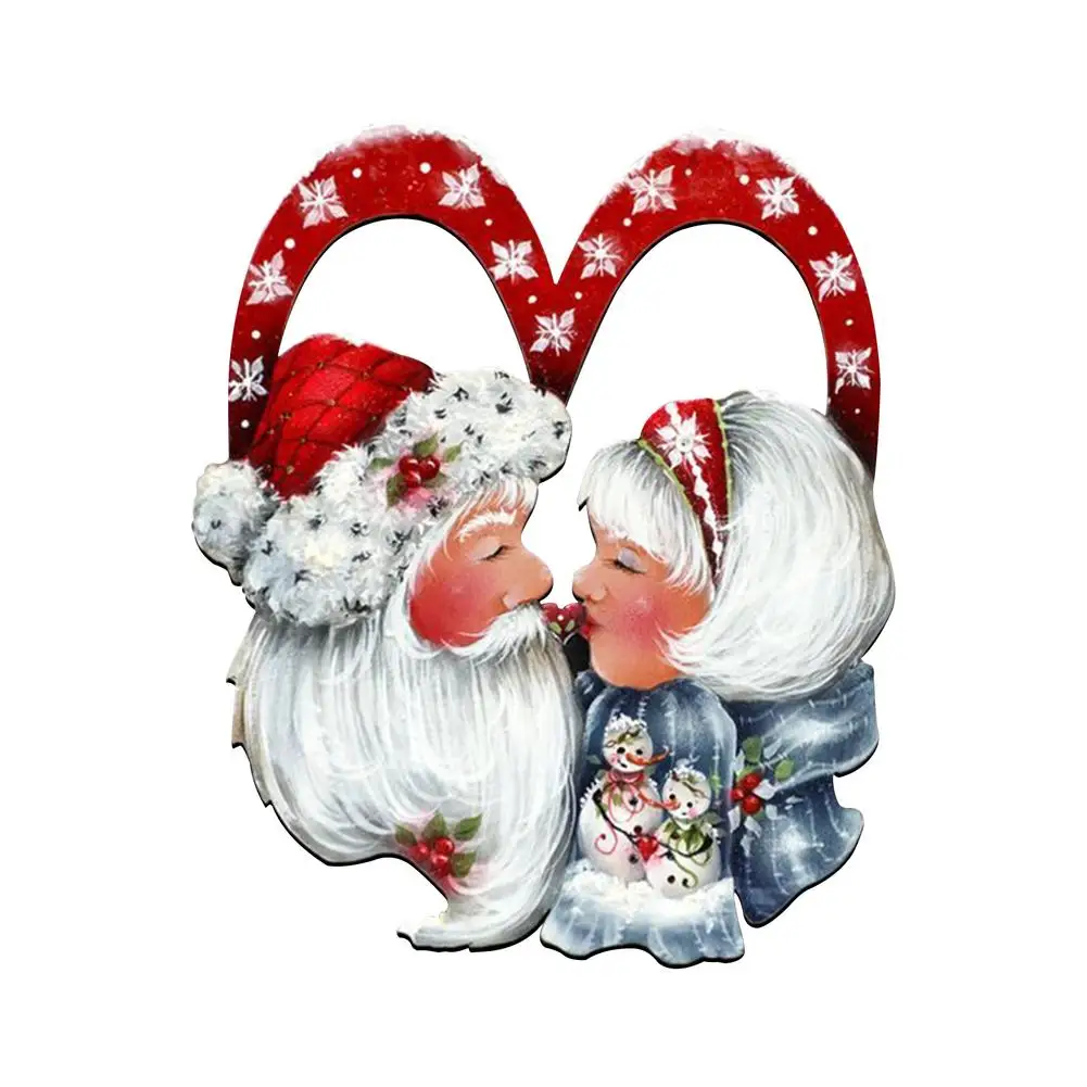 

Christmas Front Door Wreath Santa's Love Wooden Christmas Wreath Santa's Love Festive Wreath Christmas Wreath For Porch Court