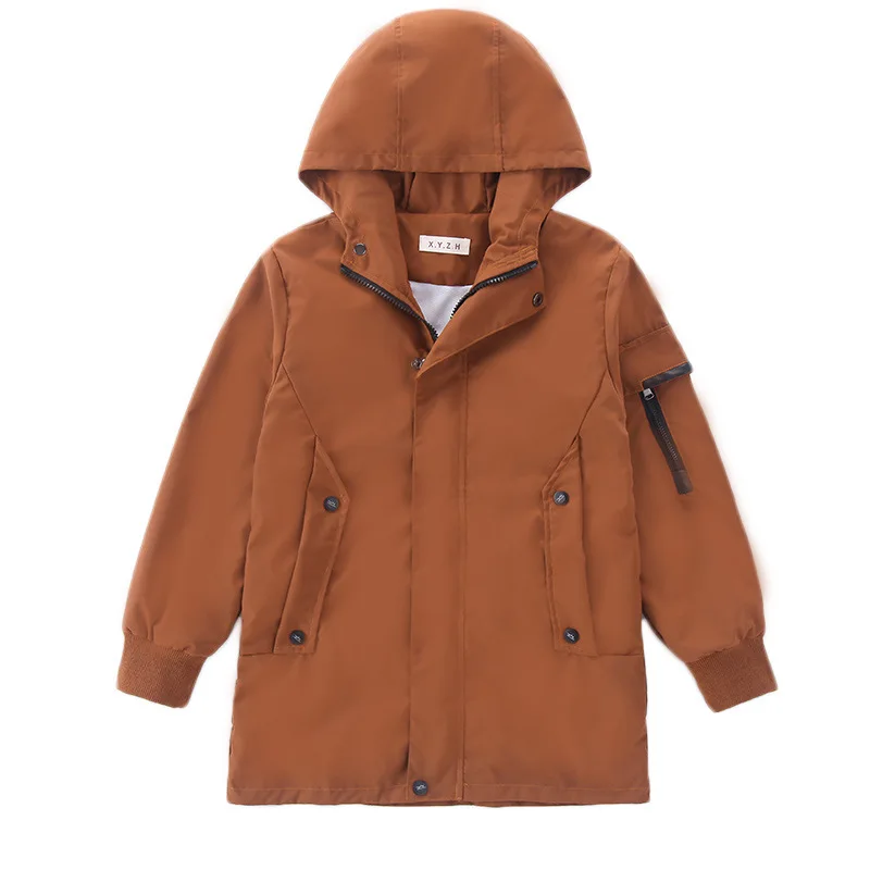 

New Hooded Spring Summer Boys Coat Jackets Windbreaker Children's Clothing Kids Top Outwear Teenager Sport School High Quality