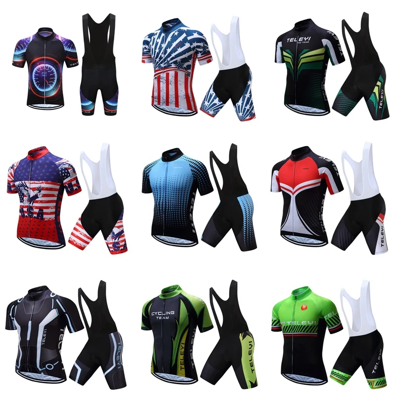 Комплект одежды мужской велосипедный из Джерси спортивная одежда для горных