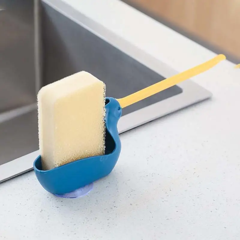 

Cute Bird Shape Storage Shelf Sponge Holder Draining Sink Kitchen Organizer Draining Rack Dish Storage Rack Utensils Towel Rack