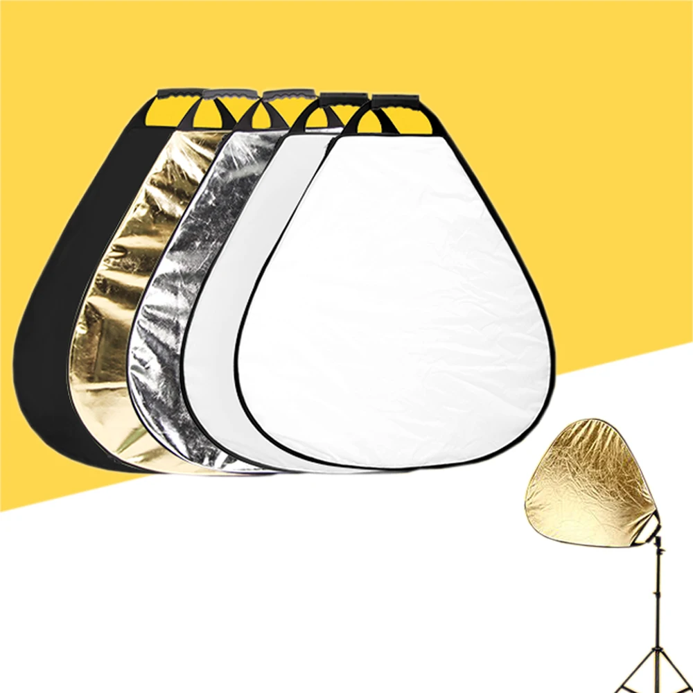 Портативный треугольный складной штатив для фотостудии 80 см 5 в 1 с винтом 1/4