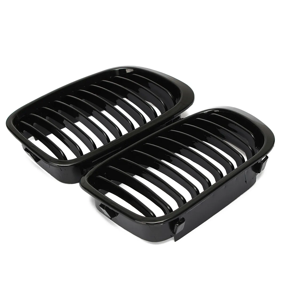Решетки для передней панели BMW E46 3 Series 4 Door Sedan 1998 1999 2000 2001 черные глянцевые новая