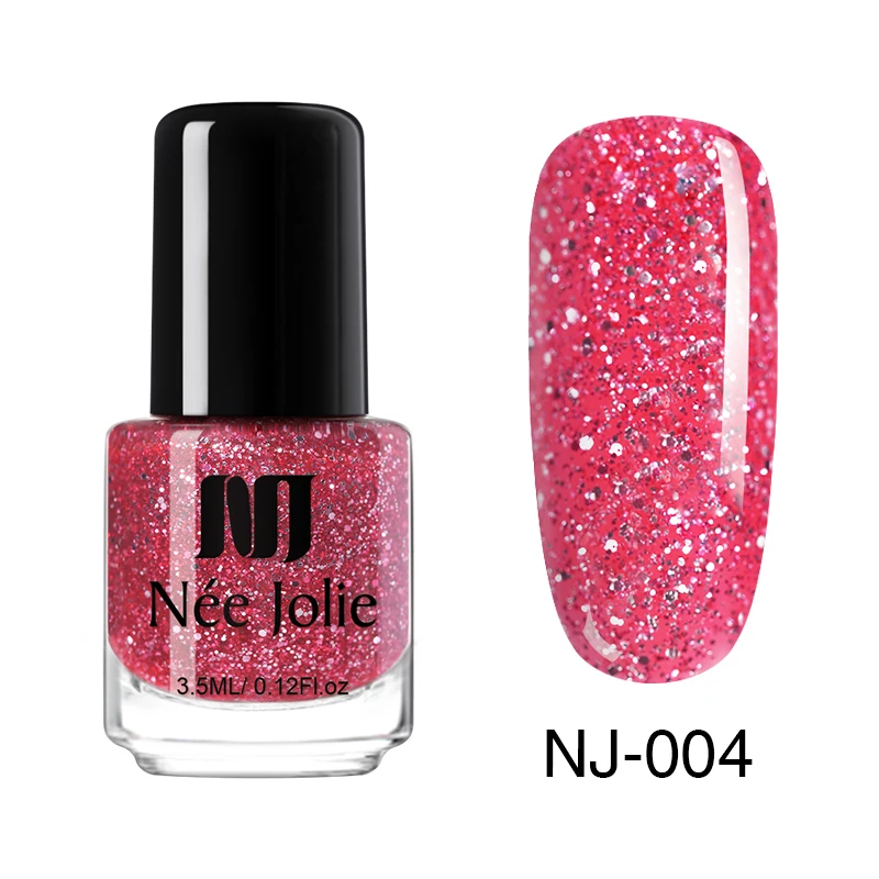 46684 - NJ-04 NEE JOLIE 3,5 мл температурный меняющий цвет термальный лак для ногтей блестящий эффект Быстросохнущий маникюрный лак градиентный лак для ногтей - Цвет: 46684 - NJ-04
