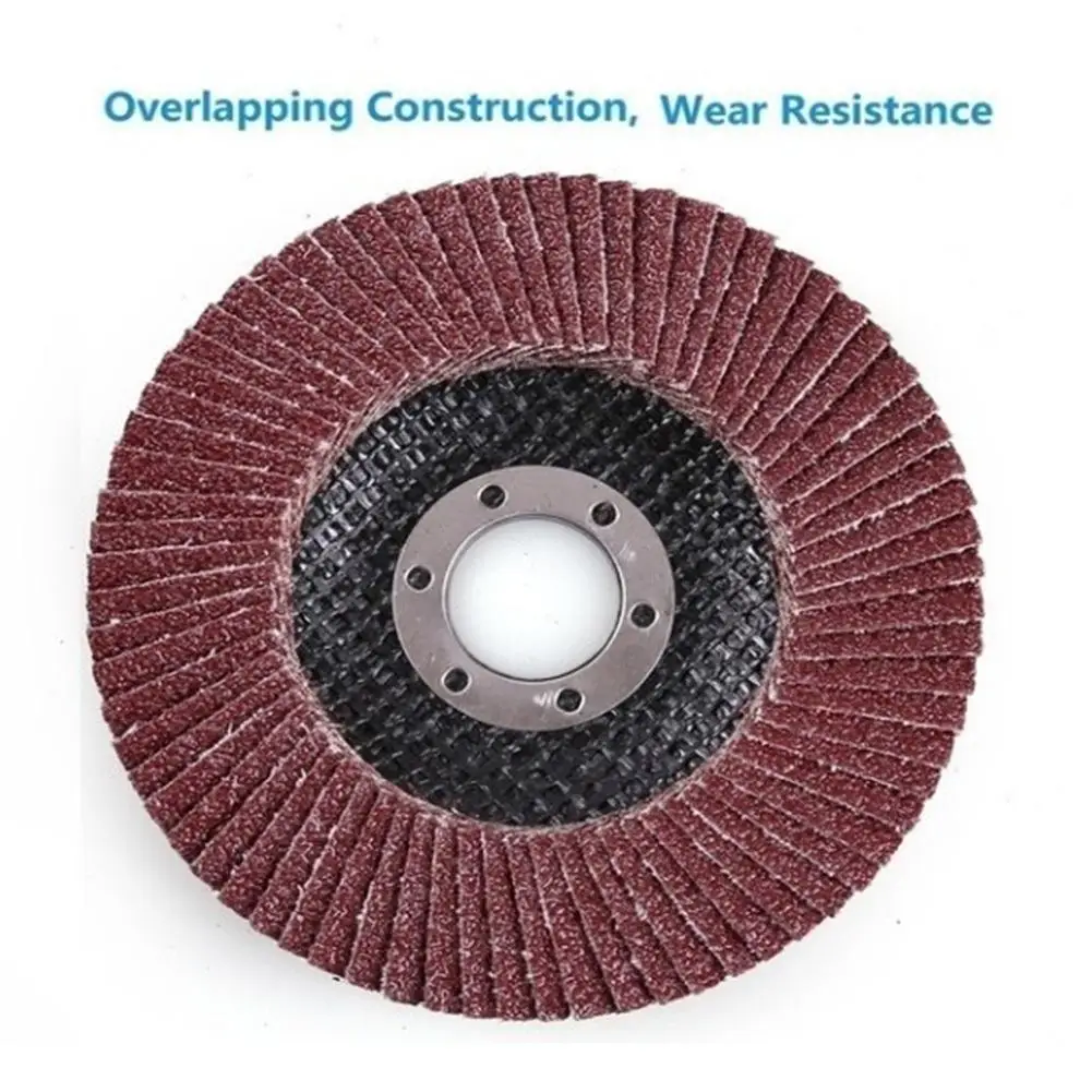 10Pcs 100mm Flap Sanding Discs 40/60/80/120 Grit Grinding Wheels Blades Angle Grinder Disc Wheel Polishing Tools | Дом и сад