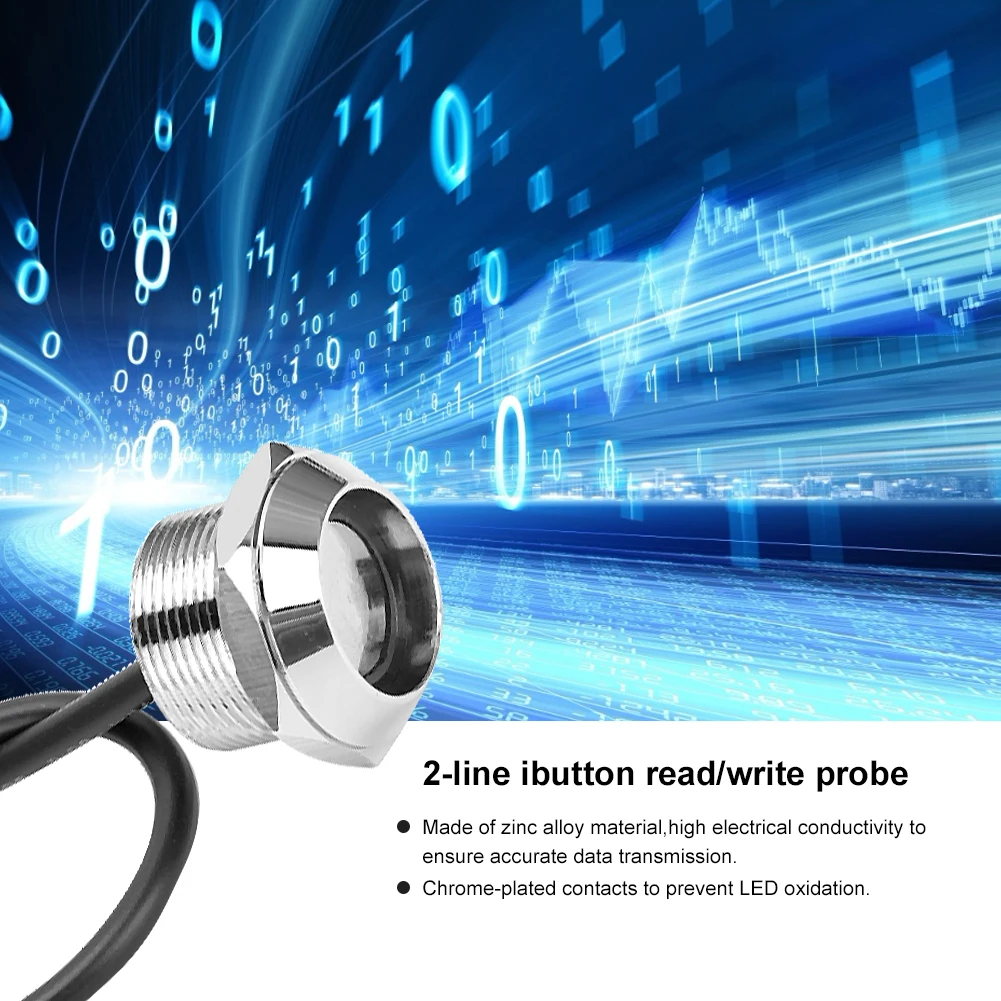 Ibutton считыватель 2 линии Медная головка считывания Probe TM карт для контроля