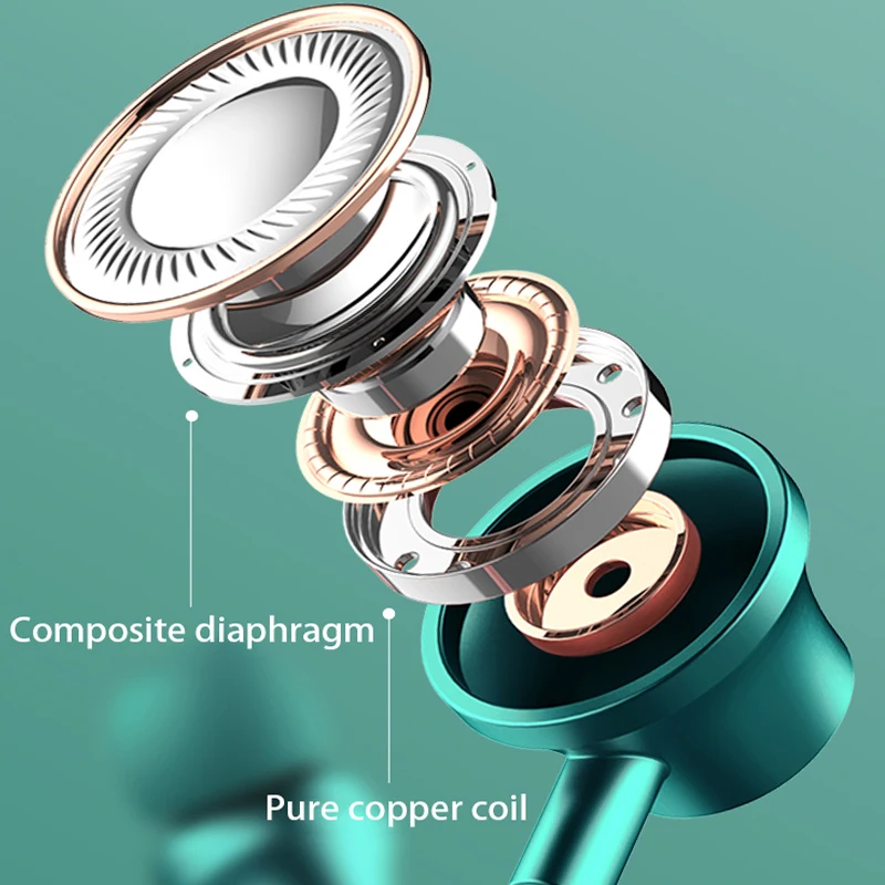 Беспроводные наушники TWS Music Earphones Bluetooth 5.1 Gaming Headsets Sport Waterproof Earbuds With Mic For Xiaomi 60H Playtime.