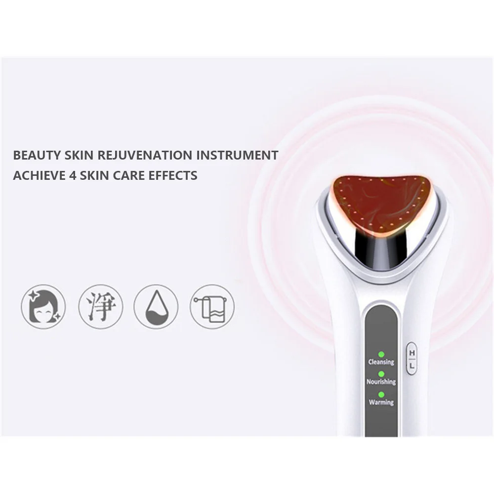 Ультразвуковой для подтяжки кожи лица Теплый Горячий терапевтический массажер