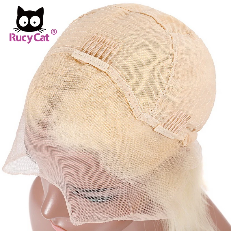 RucyCat 613 светлый парик человеческих волос фронта шнурка бразильские волосы Remy