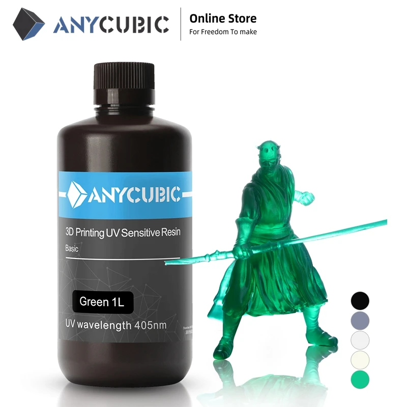 Универсальная УФ-смола для 3D-принтера ANYCUBIC быстрое отверждение и стирка 405 нм