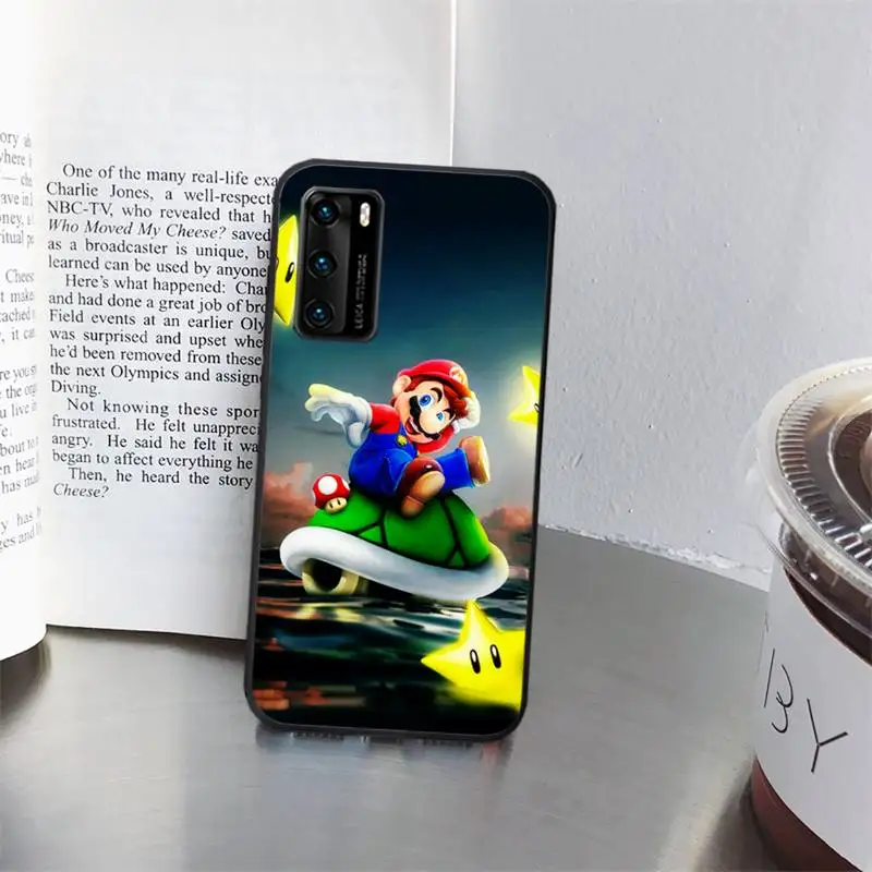 

Cartoon Super Marios Bling Cute Phone Case for huawei P40 pro lite P8 P9 P10 P20 P30 psmart 2019 2017 2018