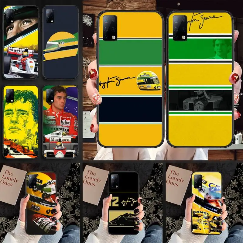 

Racing Ayrton Senna Phone Case for Samsung A6 A6S A530 A720 A750 A8 A9 A10 A20 A30 A40 A50 A70 A10S A20S A51 A52 Plus 5G cover
