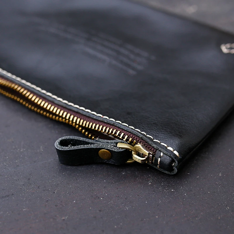 Beste Mooie Designer Lederen Portemonnee Portemonnee Vrouwen Handgemaakte Lederen Dame Coin-Portemonnee Echt Leer Eenvoudige Clutch Rits Handtas