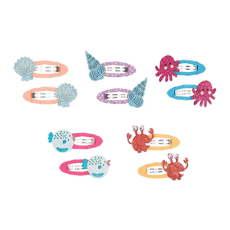 2pcs/lot Cartoon Animal Baby kids girl hairpins dog Rabbit cloud hair clip accessories | Детская одежда и обувь