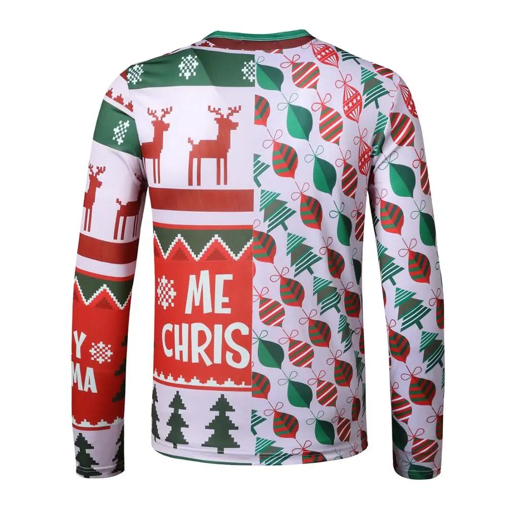 

Fake Two Pieces 3D Christmas Print Men T Shirt 2020 Santa Claus Tee Shirt Homme Harajuku Hip Hop Funny Camisetas Slim Top Tees