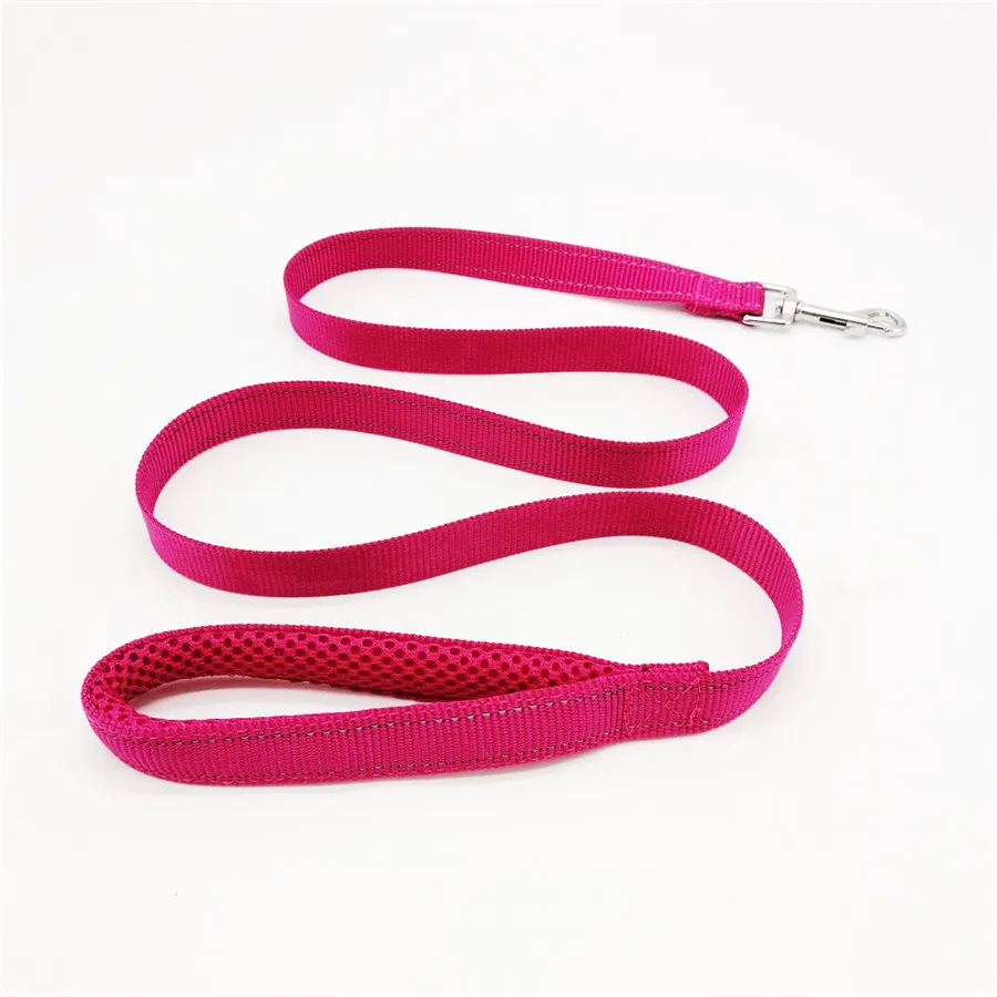 pink leash Флисовый поводок для собак, светоотражающий, не тянет, зимний мягкий поводок для домашних животных, для маленьких, средних и больших собак, теплая мягкая шлейка, жилет Бульдог - Цвет: pink leash