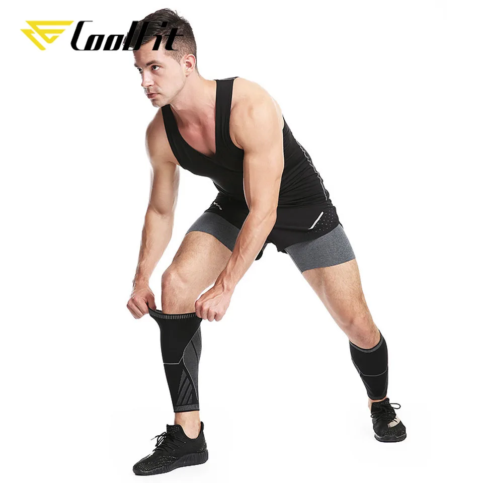 CoolFit/1 пара компрессионных голени с рукавом для волейбола мужские эластичные
